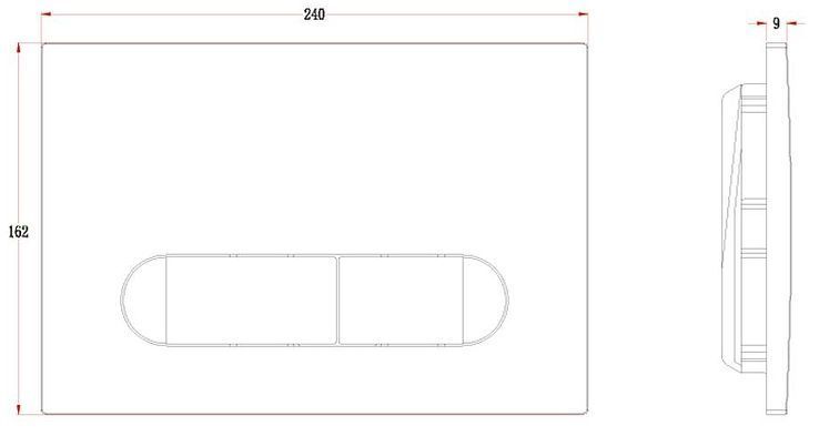 Клавиша смыва Veconi Flush FLV3-W цвет Белый глянцевый Клавиша смыва Veconi Flush FLV3-W цвет Белый глянцевый