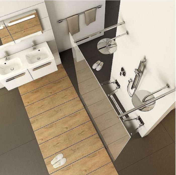Душевая перегородка Ravak Walk-In Free 130 GW9FJ0C00Z1 профиль Хром стекло Transparent