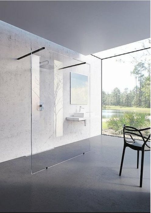 Душевая перегородка Ravak Walk-In Free 130 GW9FJ0C00Z1 профиль Хром стекло Transparent
