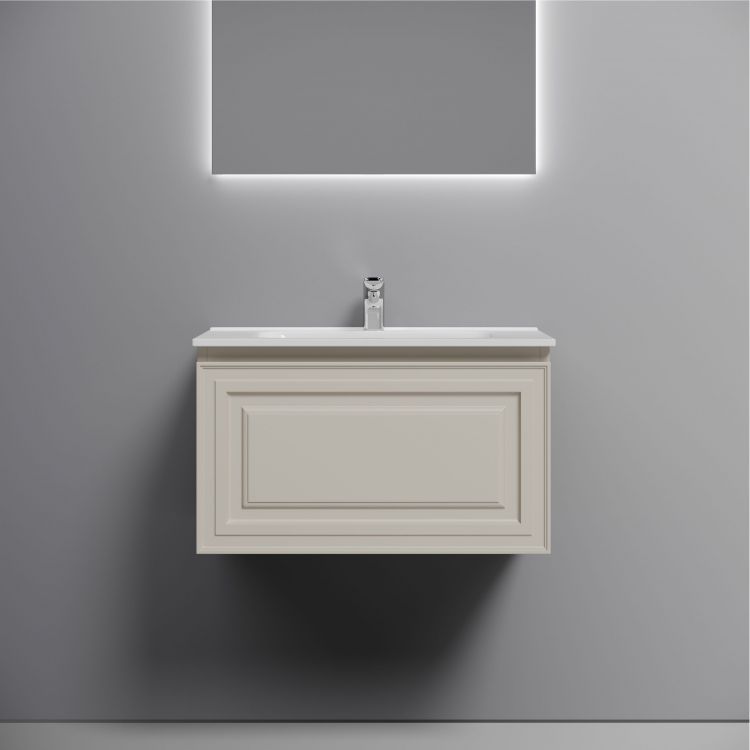 Тумба подвесная SANCOS Very 690х445х406, c одним ящиком оснащенным доводчиками, Beige Soft ,VR70CE