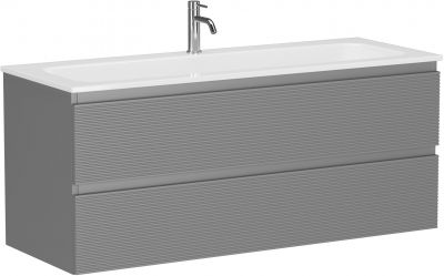 Тумба подвесная SANCOS под раковину Folk, Ergraut soft 1195х445х500, FL120ES