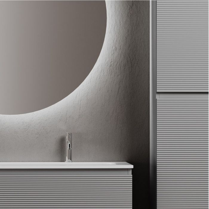 Тумба подвесная SANCOS под раковину Folk, Ergraut soft 1195х445х500, FL120ES