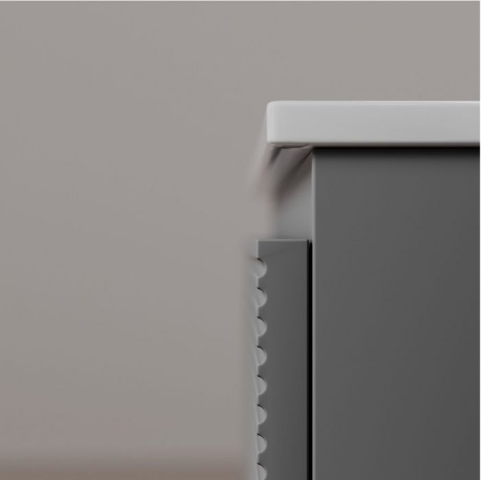 Тумба подвесная SANCOS под раковину Folk, Ergraut soft 1195х445х500, FL120ES