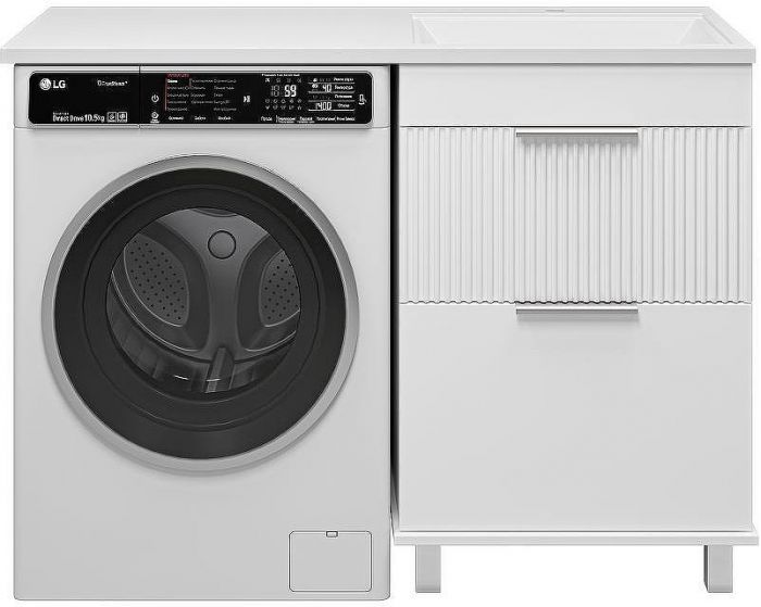Тумба с раковиной Brevita Enfida 120 R УТ000016092 Белая матовая