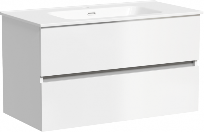 Тумба подвесная SANCOS под раковину Urban, белый глянец 890х450х550, UR90W