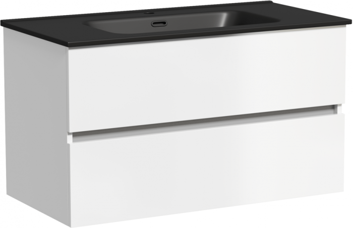 Тумба подвесная SANCOS под раковину Urban, белый глянец 890х450х550, UR90W