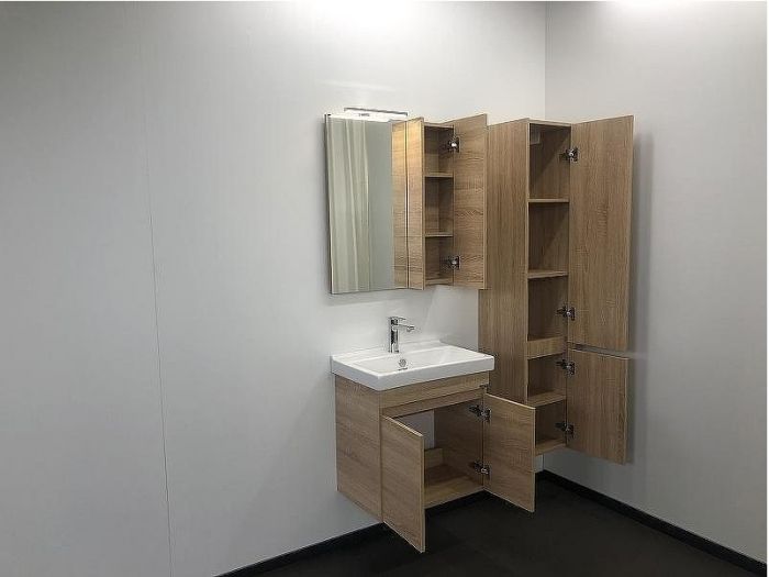 Шкаф пенал Comforty Тромсе 35 00004151266 подвесной Дуб сонома