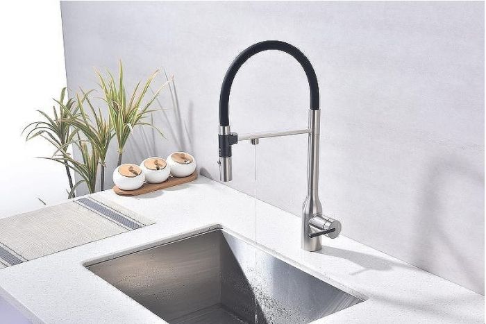 Смеситель для кухни Paulmark Magneto One Ma213188-BS Брашированная сталь