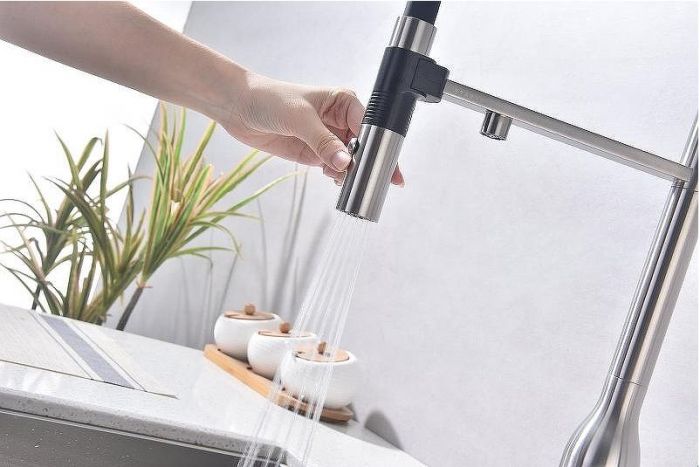 Смеситель для кухни Paulmark Magneto One Ma213188-BS Брашированная сталь