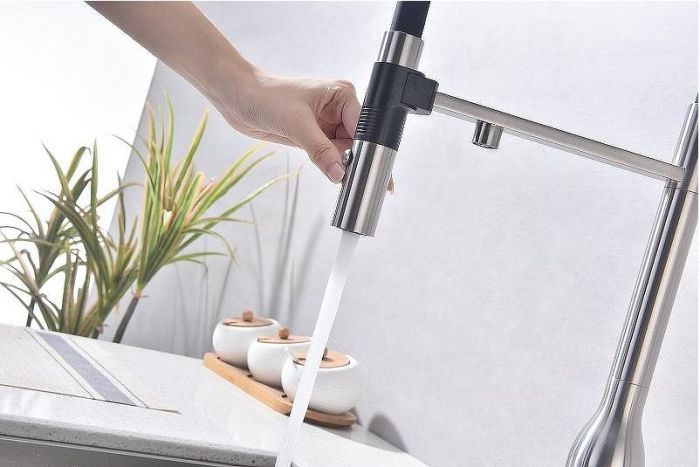 Смеситель для кухни Paulmark Magneto One Ma213188-BS Брашированная сталь