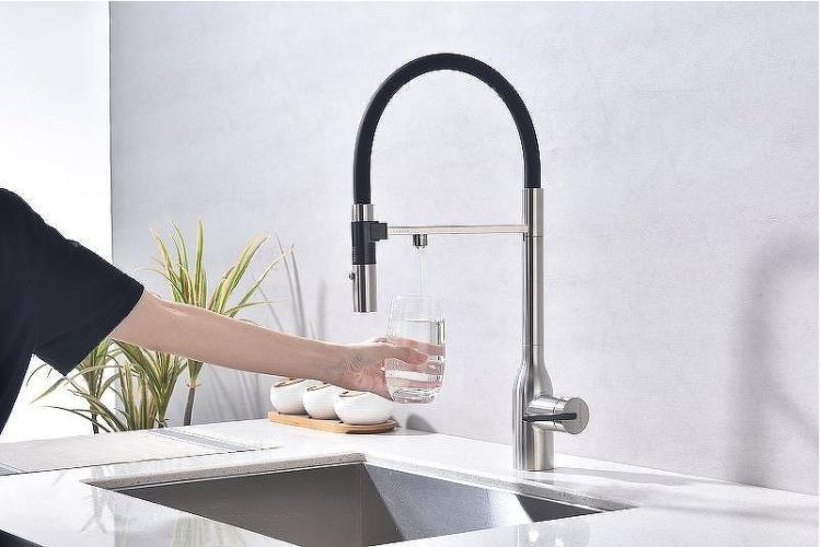 Смеситель для кухни Paulmark Magneto One Ma213188-BS Брашированная сталь