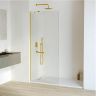 Душевая перегородка RGW Walk In WA-110Gb 90 351011009-16 профиль Золото брашированное стекло прозрачное