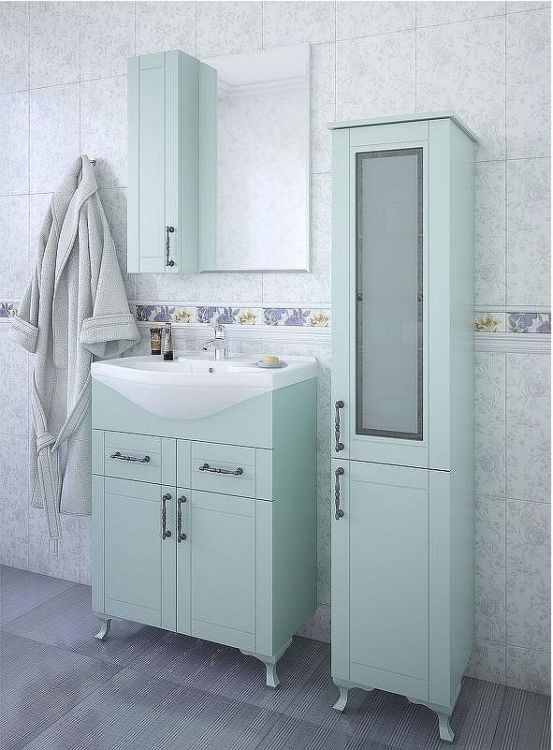 Шкаф пенал Sanflor Глория 32 R С000005721 Серый