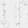 Душевая система Splendy Relax P RP208XTR25C1NB с термостатом цвет Никель брашированный