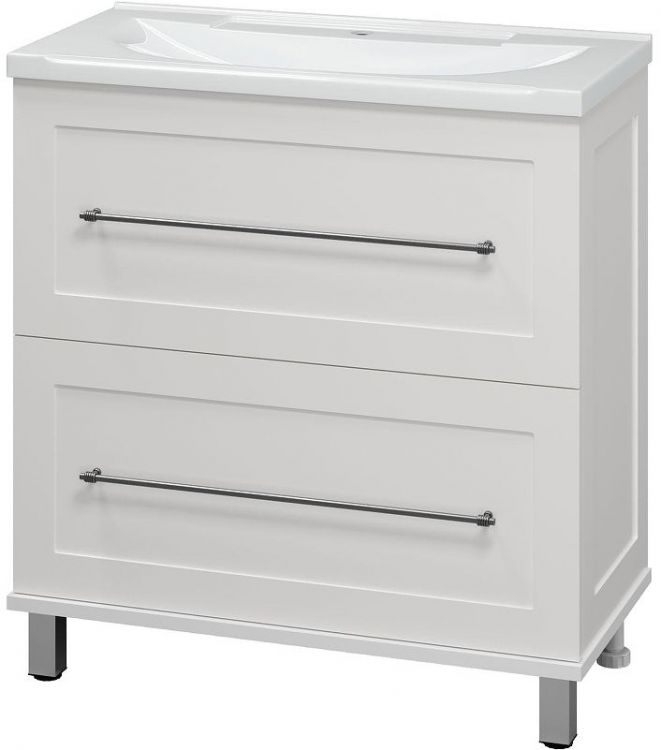 Тумба с раковиной Misty Марта 80 УТ000013291 Белая
