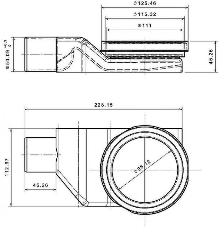 Душевой лоток Pestan Confluo Premium Line 950 White Glass 13000352 с двухсторонней решеткой Хром матовый Белый глянцевый