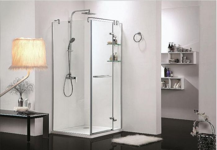 Душевой уголок Azario Montreal 90х90 AZ-NWG1231-R профиль Хром стекло прозрачное