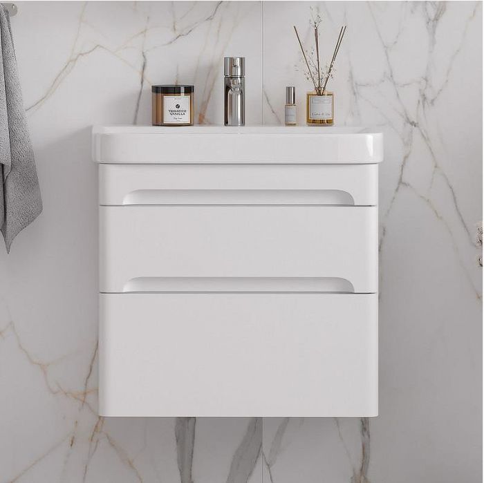 Тумба под раковину Equil Nice 70 tpNICE70.2Y-05 подвесная цвет Белый