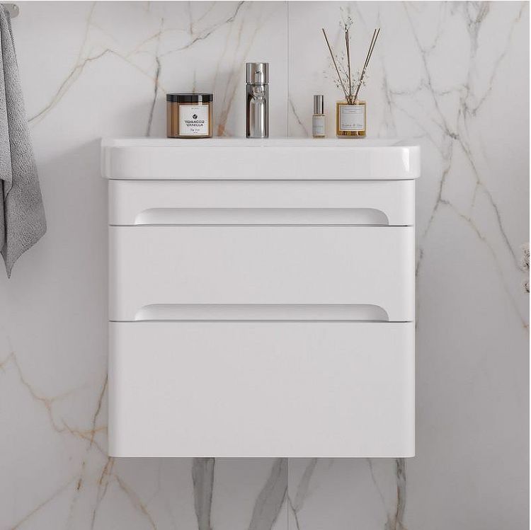 Тумба под раковину Equil Nice 70 tpNICE70.2Y-05 подвесная цвет Белый