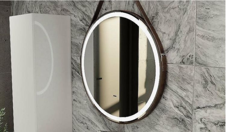 Зеркало Jorno Wood 50 Wood.02.50/ТК с подсветкой с бесконтактным выключателем Зеркало Jorno Wood 50 Wood.02.50/ТК с подсветкой с бесконтактным выключателем