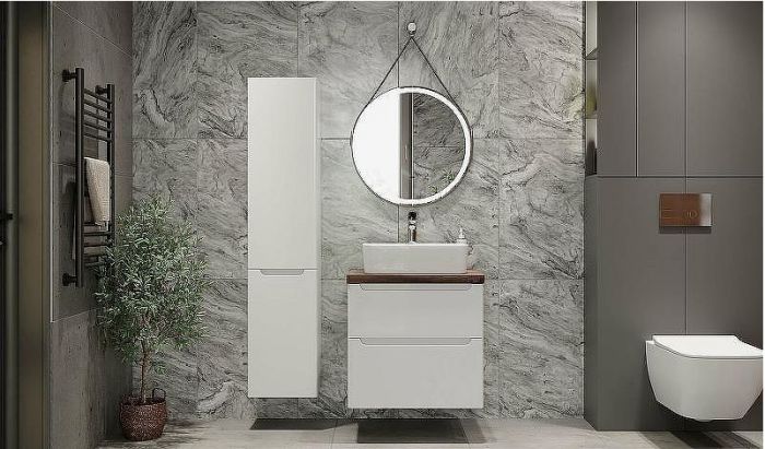 Зеркало Jorno Wood 50 Wood.02.50/ТК с подсветкой с бесконтактным выключателем