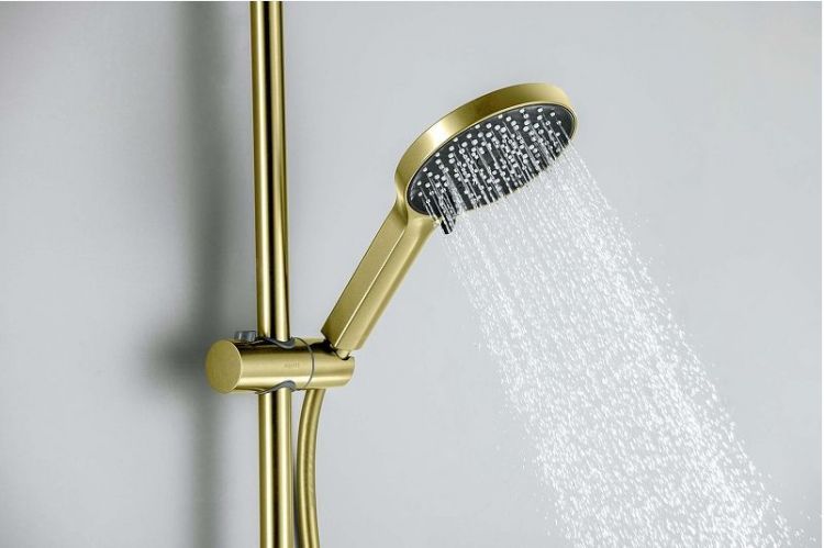 Душевой гарнитур Aquatek Лугано AQ2022BG цвет Золото шлифованное