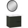 Комплект мебели для ванной STWORKI Хаммель 75 MV-701396 подвесной цвет Грин софт