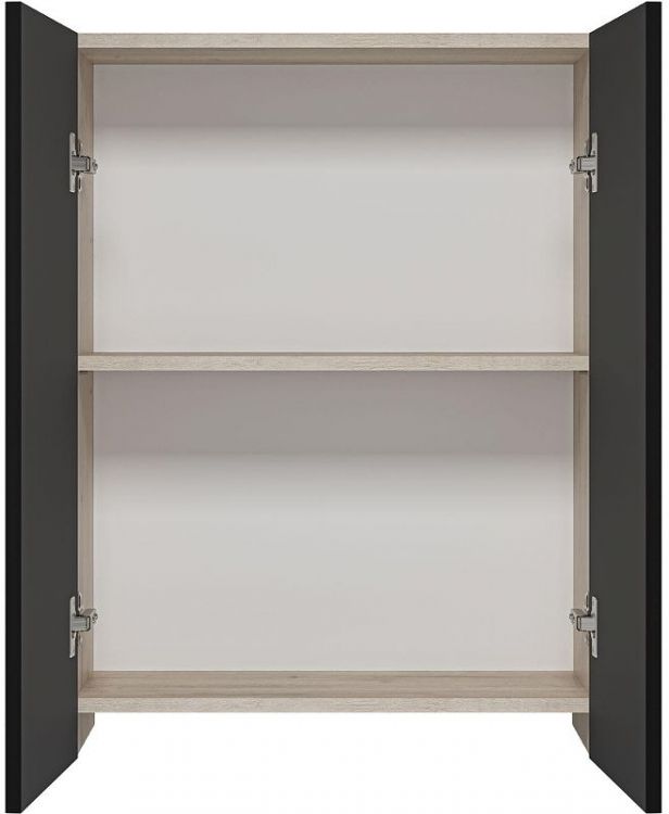 Подвесной шкаф Misty Поло 60 О-Пол08060-014По Антрацит Дуб Галифакс белый