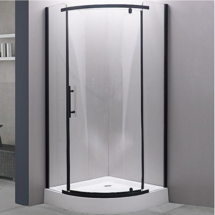 Душевой уголок Esbano ESD-7025B 100x100 ESUGD7025B профиль Черный матовый стекло прозрачное