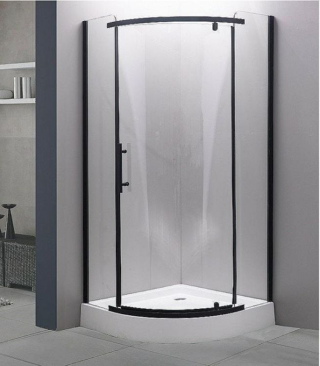 Душевой уголок Esbano ESD-7025B 100x100 ESUGD7025B профиль Черный матовый стекло прозрачное