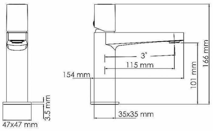 Смеситель для раковины WasserKRAFT Naab 8603 Хром