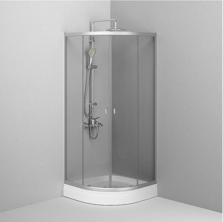 Душевой уголок AM.PM X-Joy Twin Slide 80х80 W88G-205-080MT64 профиль Хром матовый стекло прозрачное