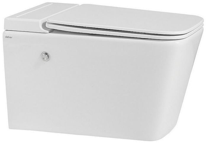 Комплект унитаза с инсталляцией Abber Rechteck AC1202P-AC0101P цвет Белый с сиденьем Микролифт