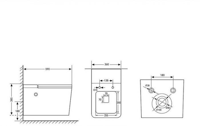 Комплект унитаза с инсталляцией Abber Rechteck AC1202P-AC0101P цвет Белый с сиденьем Микролифт