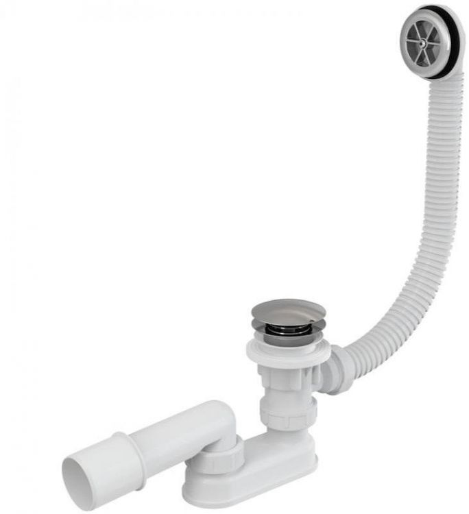 Слив-перелив Alcaplast A505KM-80 Click-Clack Белый Хром