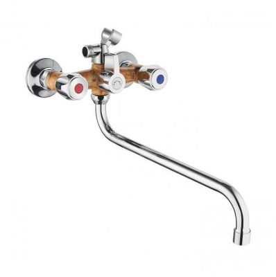 Смеситель для ванны Plstart PL2210-24 универсальный цвет Хром Мрамор