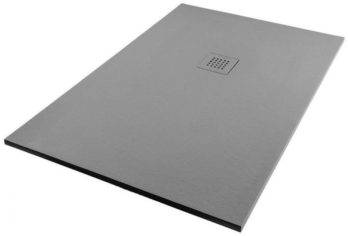 Душевой поддон из искусственного камня Starohome Solid 100х80 1237831 цвет Серый матовый