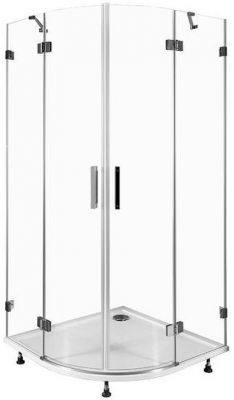 Душевой уголок Aquanet Beta NWD2242 100x100 радиальный профиль Хром стекло прозрачное