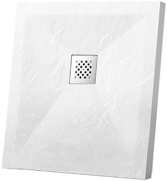 Душевой поддон из искусственного камня Vincea 90x90 VST-4SR9090W Белый матовый