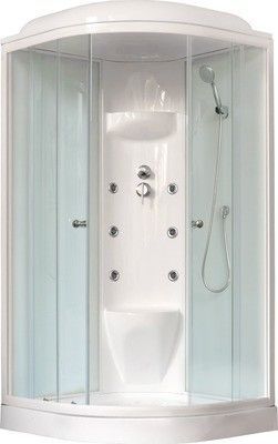 Душевая кабина Royal Bath RB 90HK7-WT-CH (белое/прозрачное)