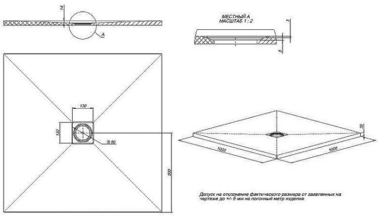 Душевой поддон из искусственного камня Allen Brau Priority 100x100 8.31005-AM Антрацит