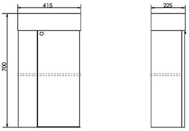 Тумба с раковиной Comforty Асти 40 00-00013798 подвесная Дуб дымчатый