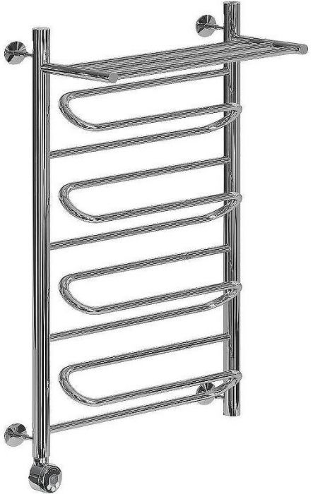 Электрический полотенцесушитель Ника Curve ЛZ ВП 100/60 с полкой Хром