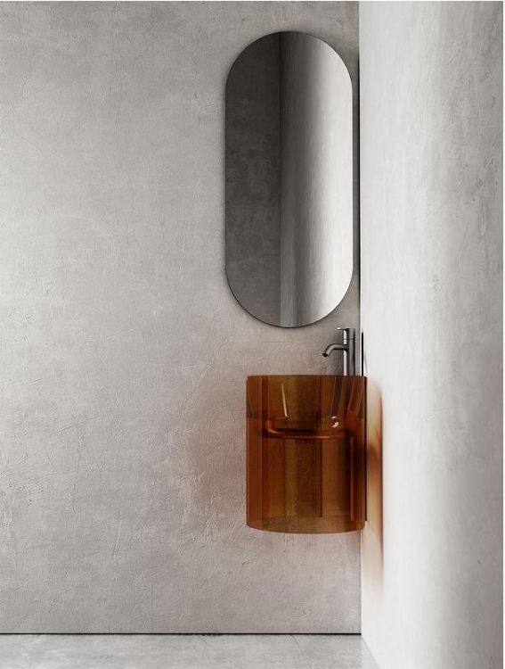 Раковина Abber Kristall 42 AT2705Opal Коричневая