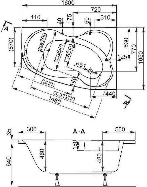 Акриловая ванна Vagnerplast Melite 160x105 R VPBA163MEL3PX-04 без гидромассажа Акриловая ванна Vagnerplast Melite 160x105 R VPBA163MEL3PX-04 без гидромассажа