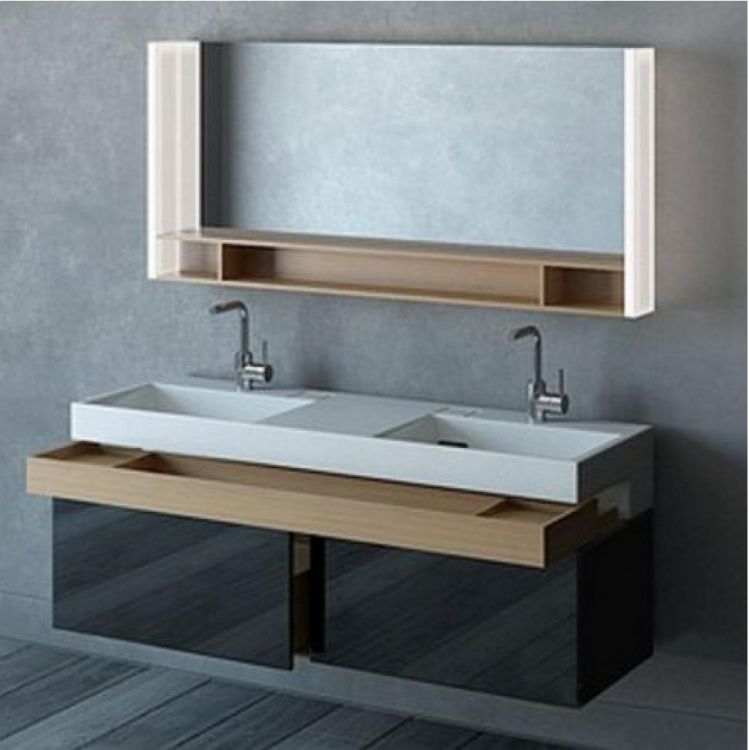 Тумба под раковину Jacob Delafon Terrace 150 см EB1189-M61 мягкий чёрный Тумба под раковину Jacob Delafon Terrace 150 см EB1189-M61 мягкий чёрный