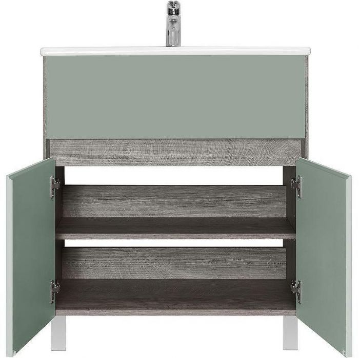 Тумба под раковину Aquaton Форест 75 1A278301FR9C0 Дуб рошелье Сумеречный голубой