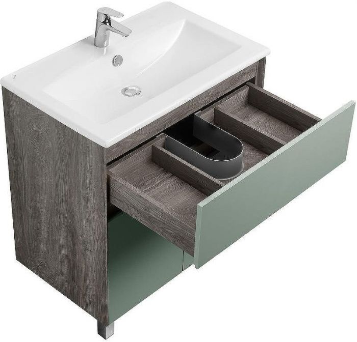 Тумба под раковину Aquaton Форест 75 1A278301FR9C0 Дуб рошелье Сумеречный голубой