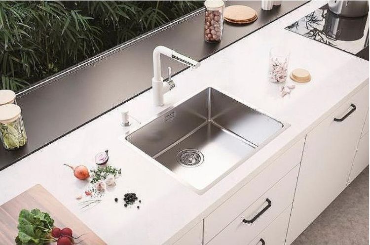 Кухонная мойка Alveus Kombino 50 KMB 90 FI 540x440 1114489 Брашированная сталь Кухонная мойка Alveus Kombino 50 KMB 90 FI 540x440 1114489 Брашированная сталь