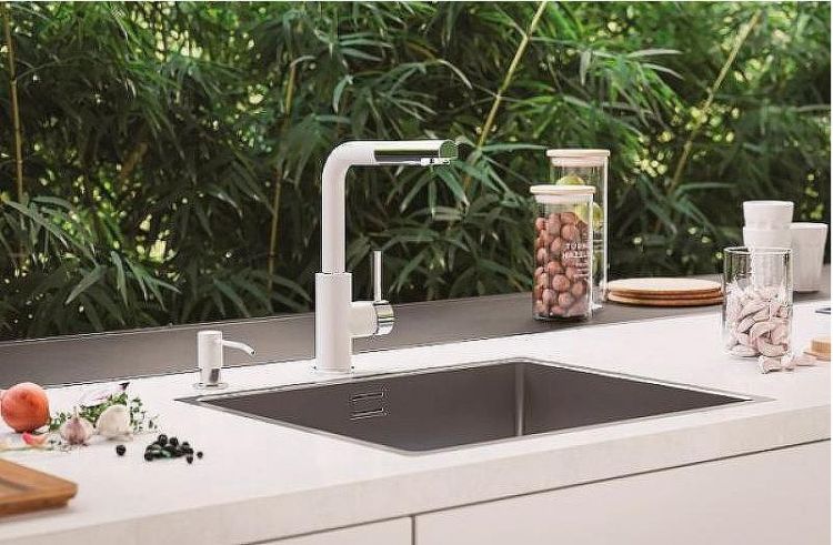 Кухонная мойка Alveus Kombino 50 KMB 90 FI 540x440 1114489 Брашированная сталь Кухонная мойка Alveus Kombino 50 KMB 90 FI 540x440 1114489 Брашированная сталь